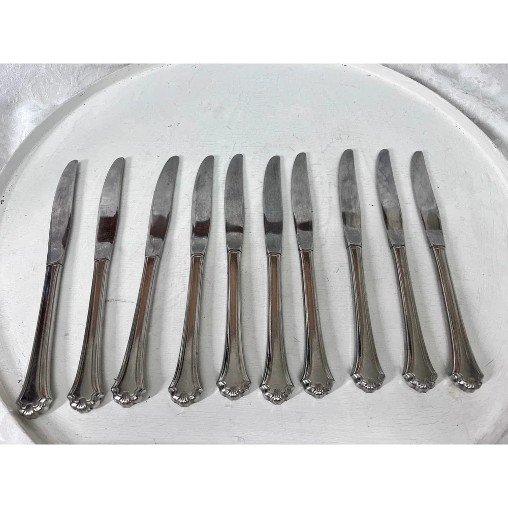 Oneida Midtowne Stainless Steel Dinner Knives Set of 10 Hollow Handle Flatware